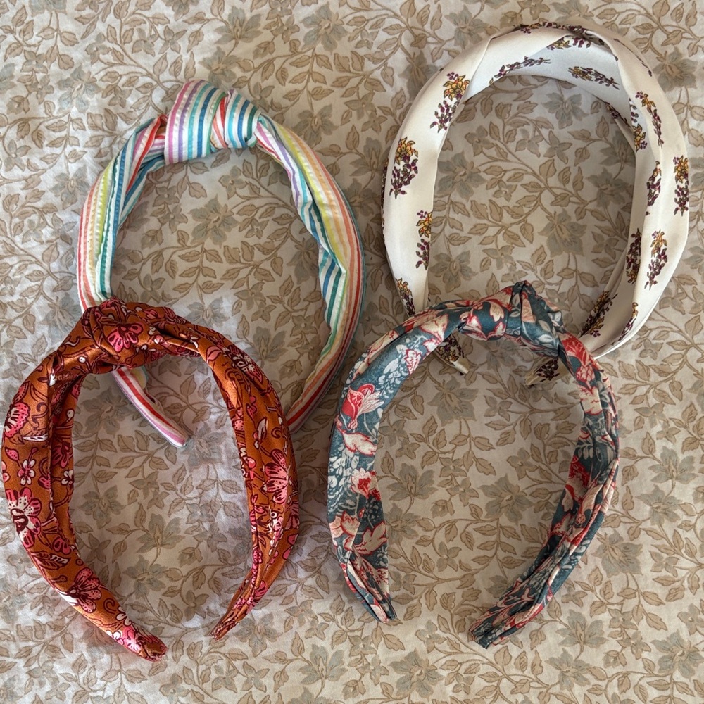Anthropologie Multicolor Knotted Headbands